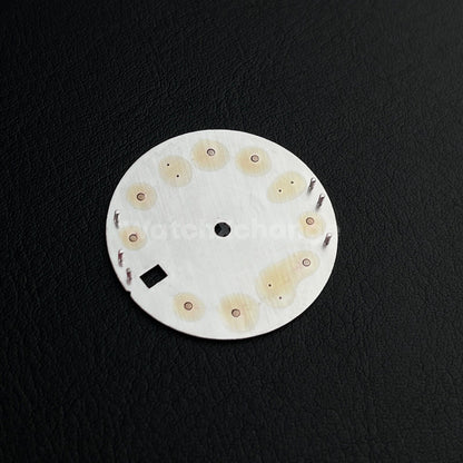 28.5mm Silver & Rose Gold Watch Dial for SEIKO NH35 Watch Movement