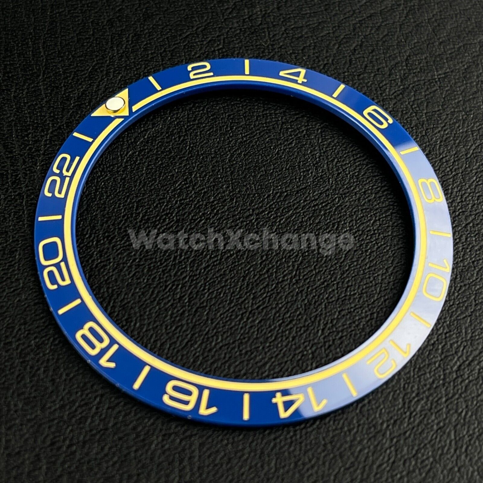 Blue Ceramic Bezel Insert 38mm GMT For Rolex Seiko SKX007 SKX009 SRPD Sloped