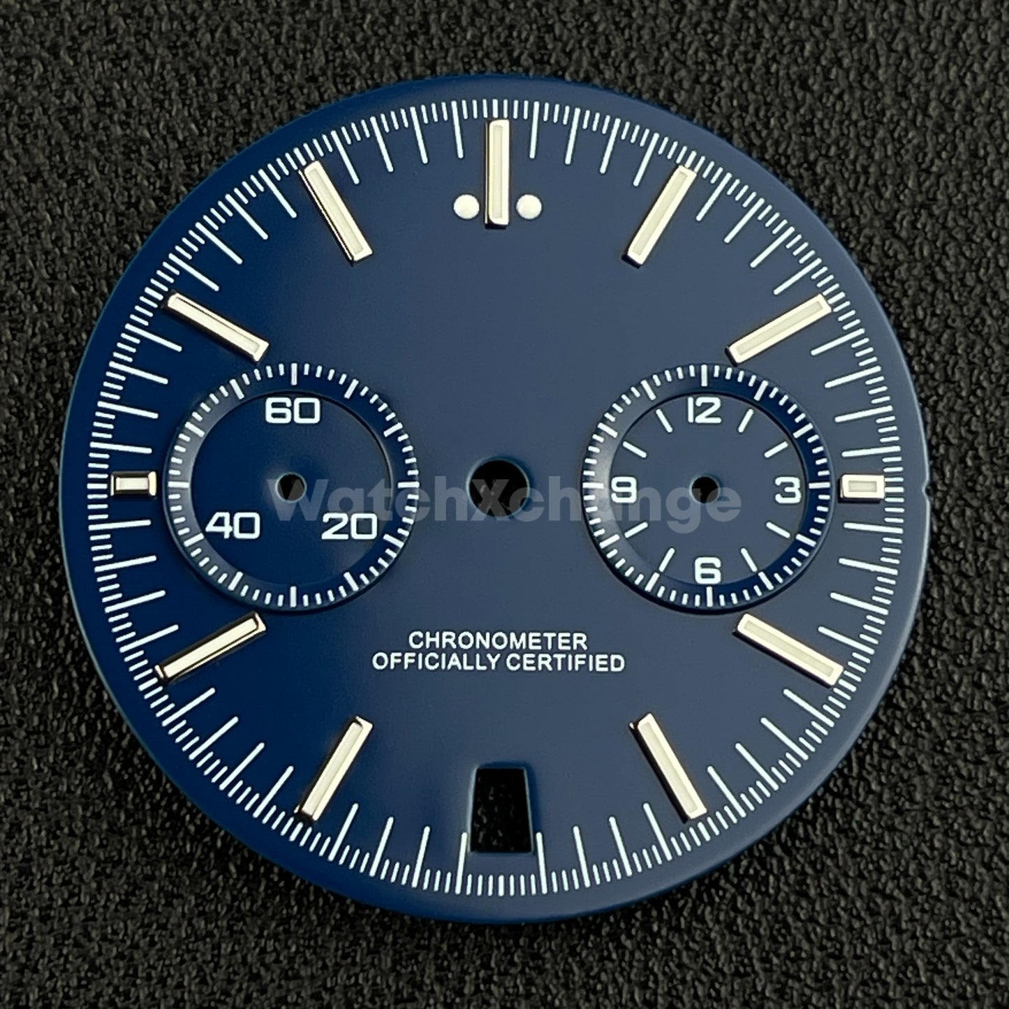 Blue 31.5mm Modified Watch Dial Accessory for VK64 Quartz Movement