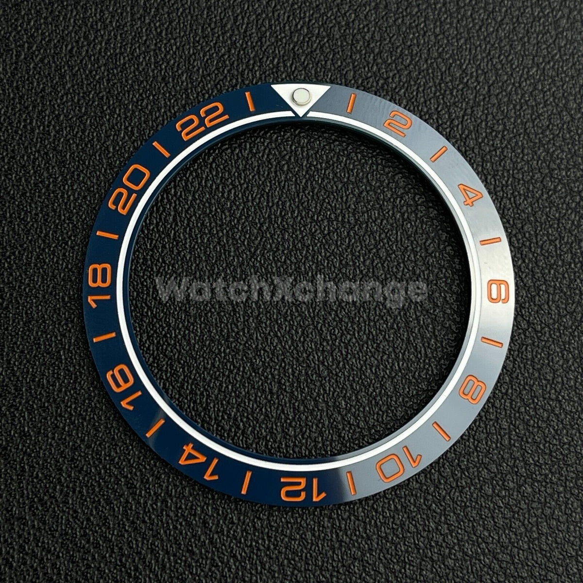 Blue & Orange Ceramic Bezel Insert 41.5mm for Rolex Seiko Mod Omega