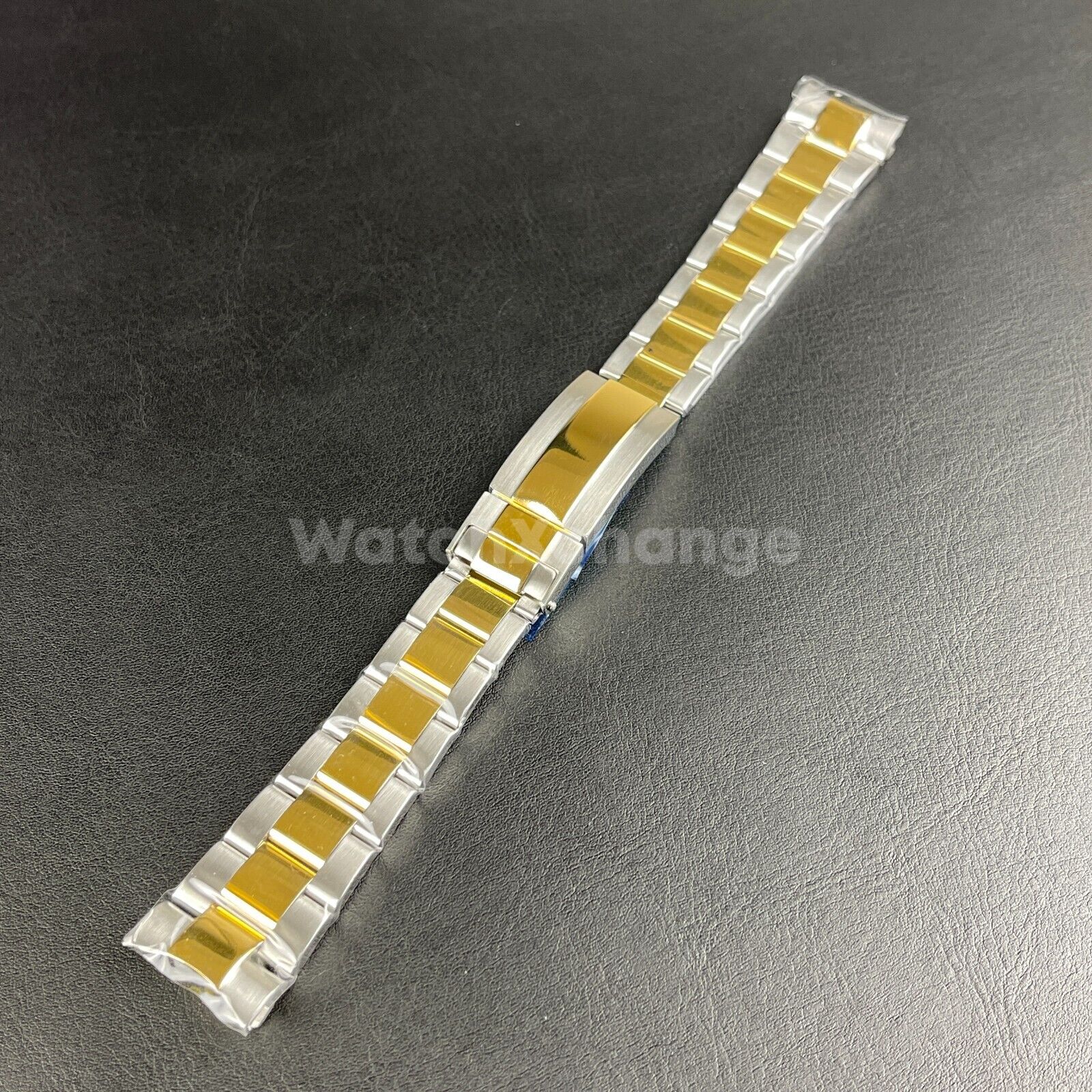 Silver Gold Watch Strap Band Replacement fit Rolex Submariner, Daytona, GMT 20mm