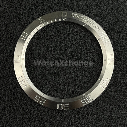 41mm Silver Stainless Steel Bezel Insert Seiko King Prospex Samurai SRPF