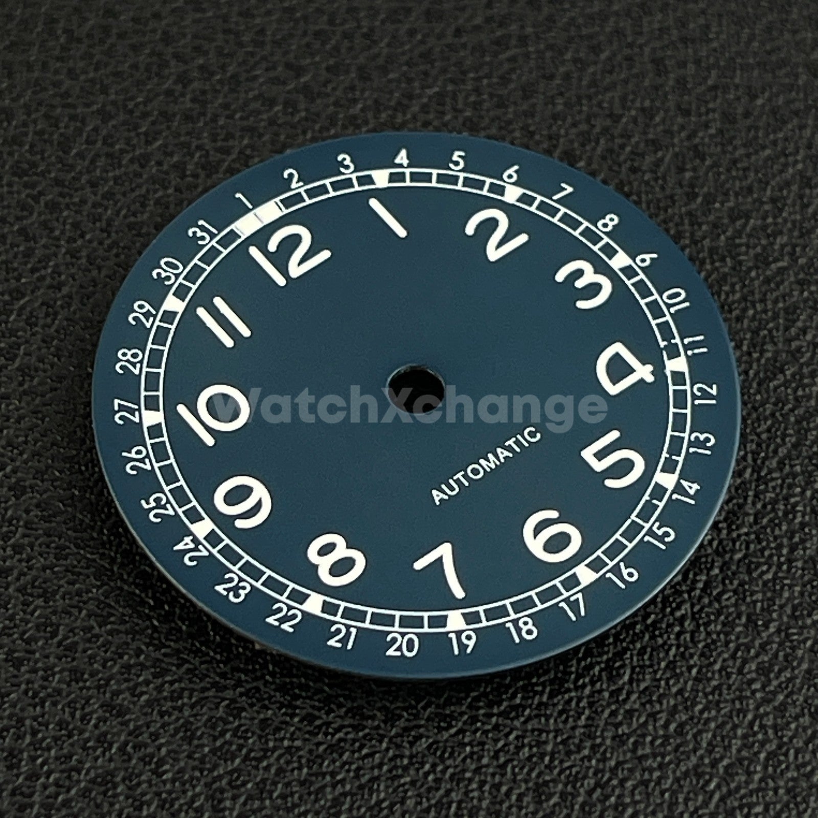 28.5mm Blue Pilot Field Watch Dial Replacement for NH35 Watch Movement Parts