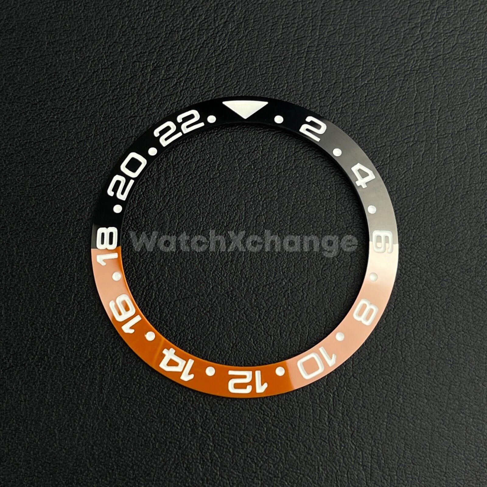 Orange Black 38mm Ceramic Bezel Insert For Rolex Seiko SKX007 SKX009 SRPD Sloped