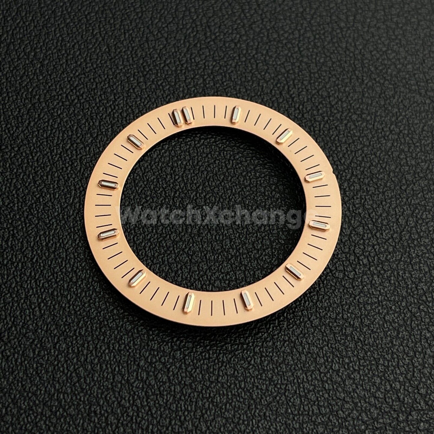 Rose Gold 31mm Skeleton Dial Face Fit For NH35 NH36 NH70 Movement Watch Part