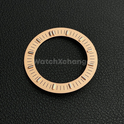Rose Gold 31mm Skeleton Dial Face Fit For NH35 NH36 NH70 Movement Watch Part