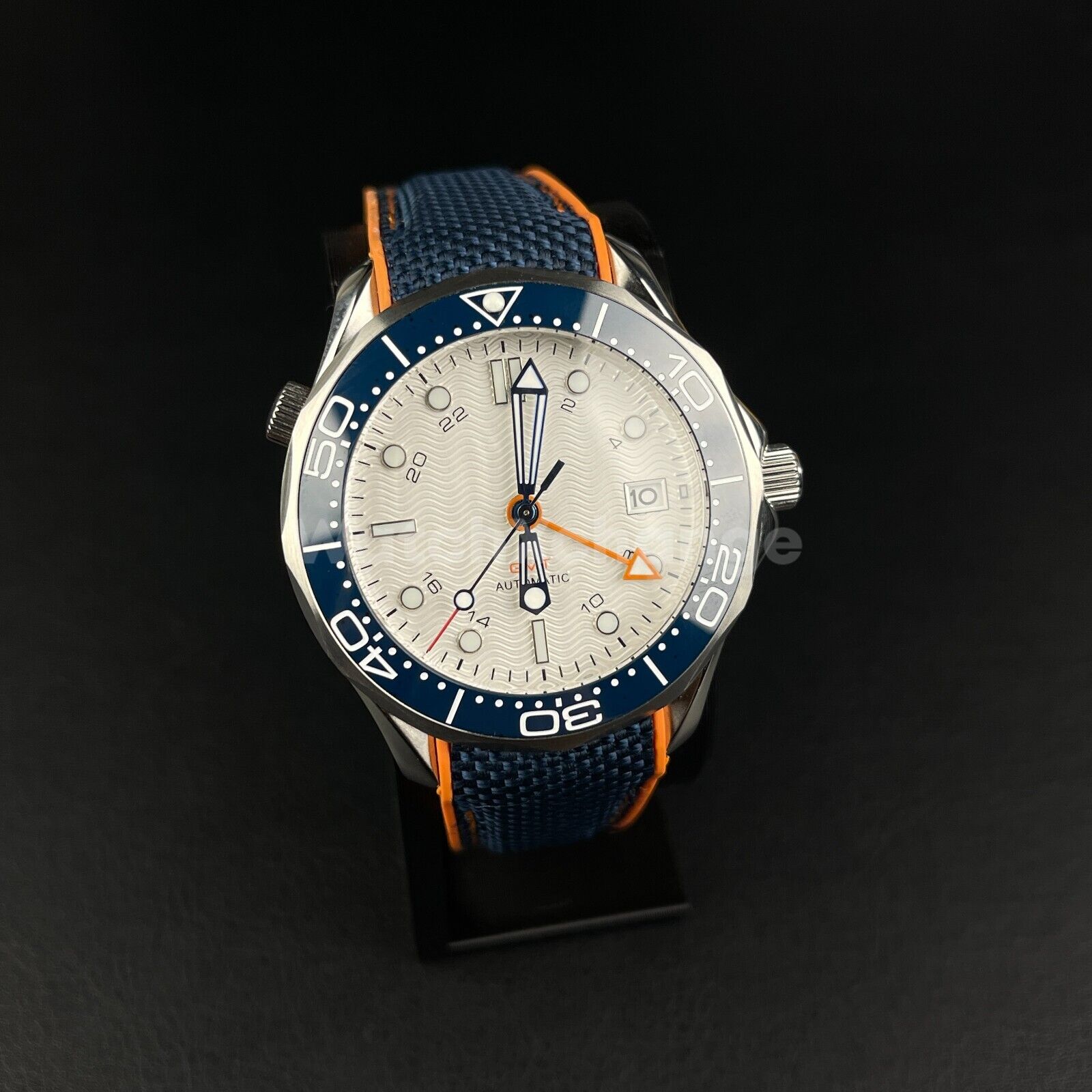 Orange & Blue 41mm Sea Diving Mens Watch NH34A Automatic Movement Sapphire Steel