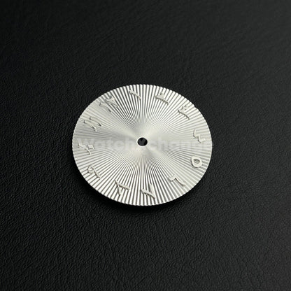 28.5mm Silver Arabic Watch Dial NH35 NH36 Movement Professional
