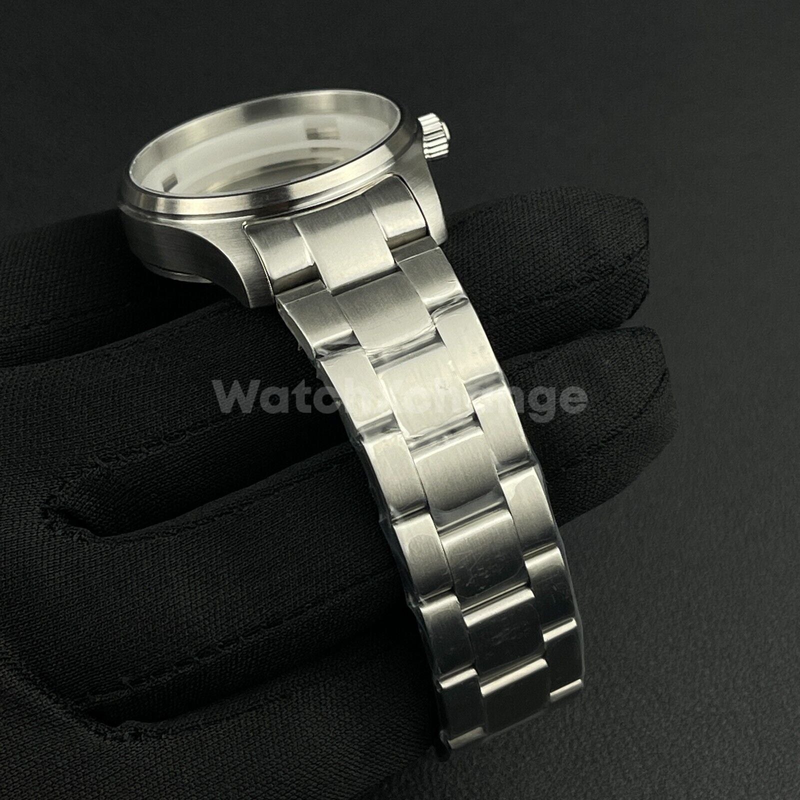 39mm Pilot Stainless Steel Sapphire Glass Mens Watch Case Fits NH34/NH35/NH36