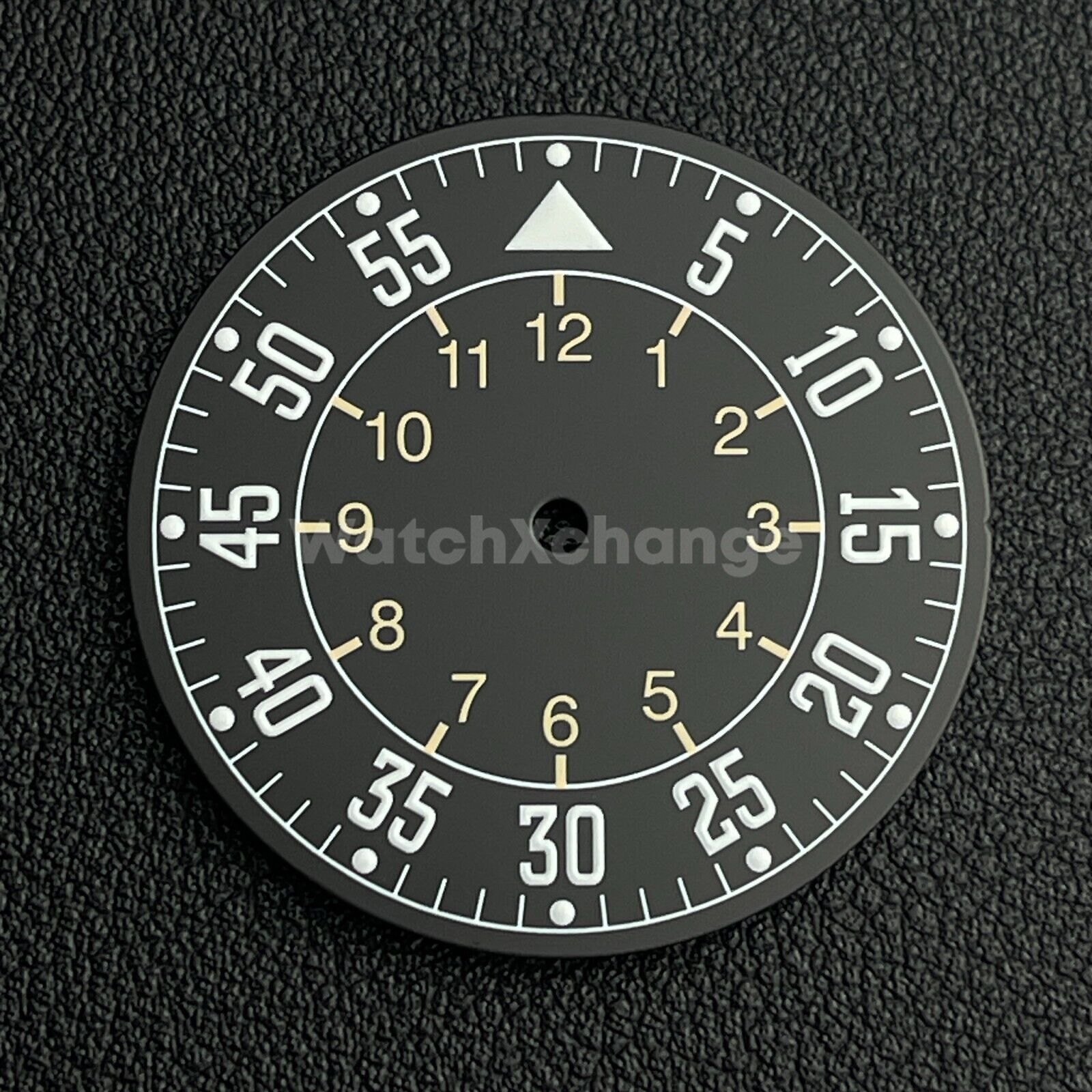 33.8mm Black Watch Dial Green Luminous Replacement for NH35 NH36 Movement Parts