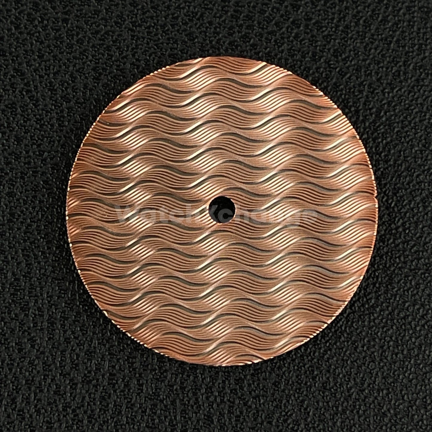 28.5mm Rose Gold Wavy Texture Watch Dial Face for SEIKO NH35 NH36 Movements