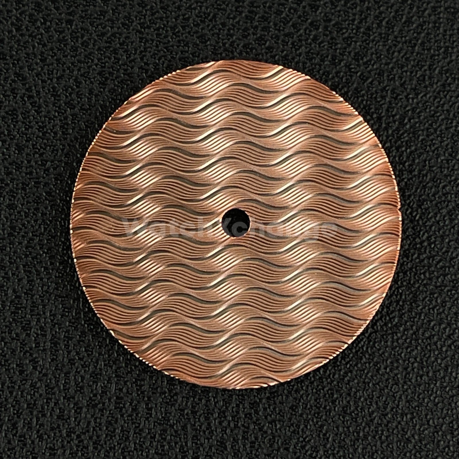 28.5mm Rose Gold Wavy Texture Watch Dial Face for SEIKO NH35 NH36 Movements