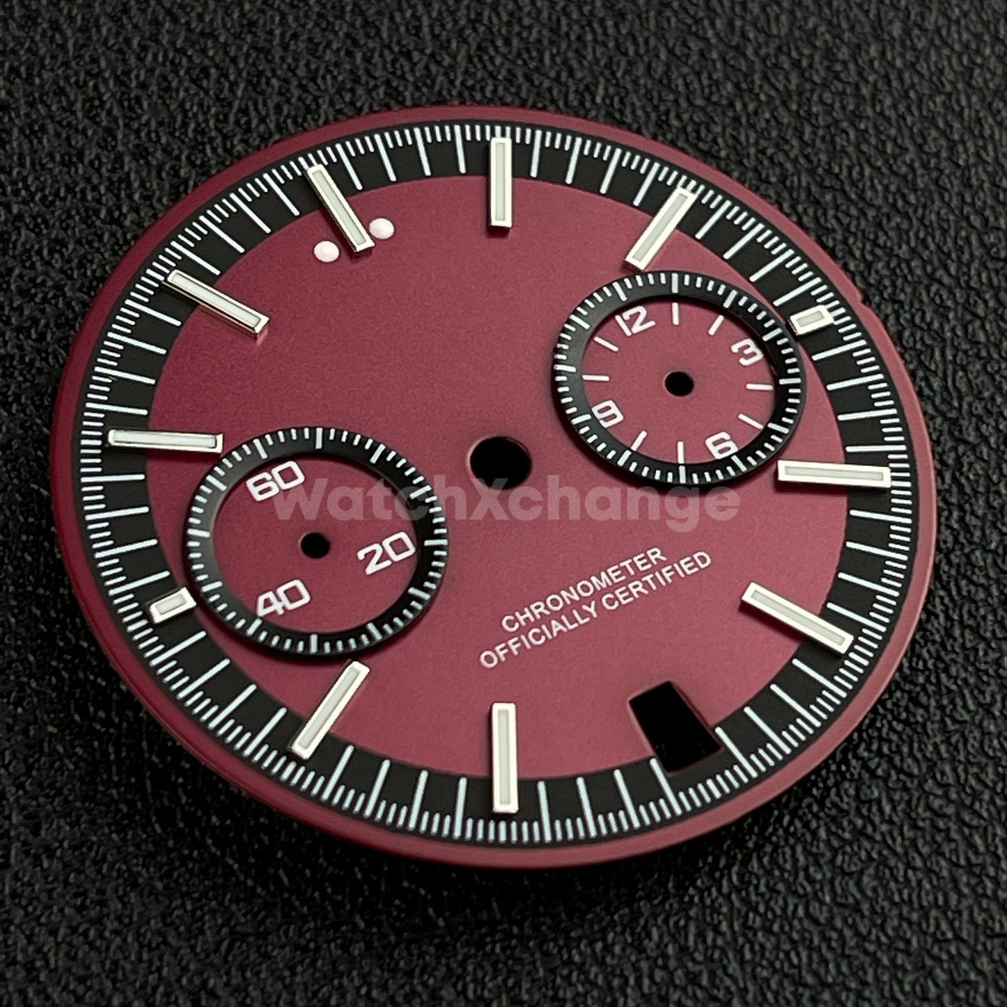 Burgundy Purple 31.5mm Modified Watch Dial Accessory for VK64 Quartz Movement
