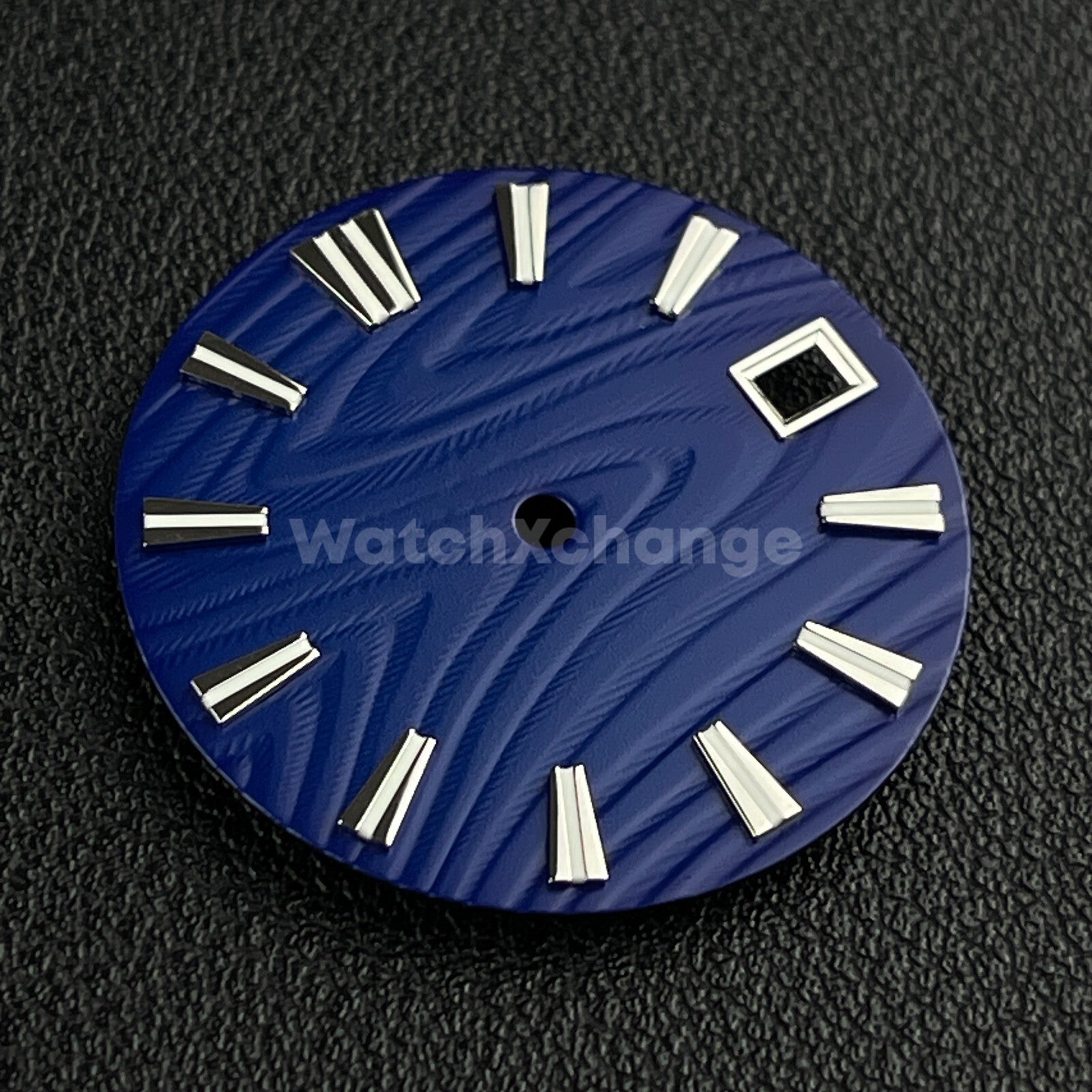 28.5mm Blue Wood Texture Watch Dial Face for Seiko NH35 NH36 Movement