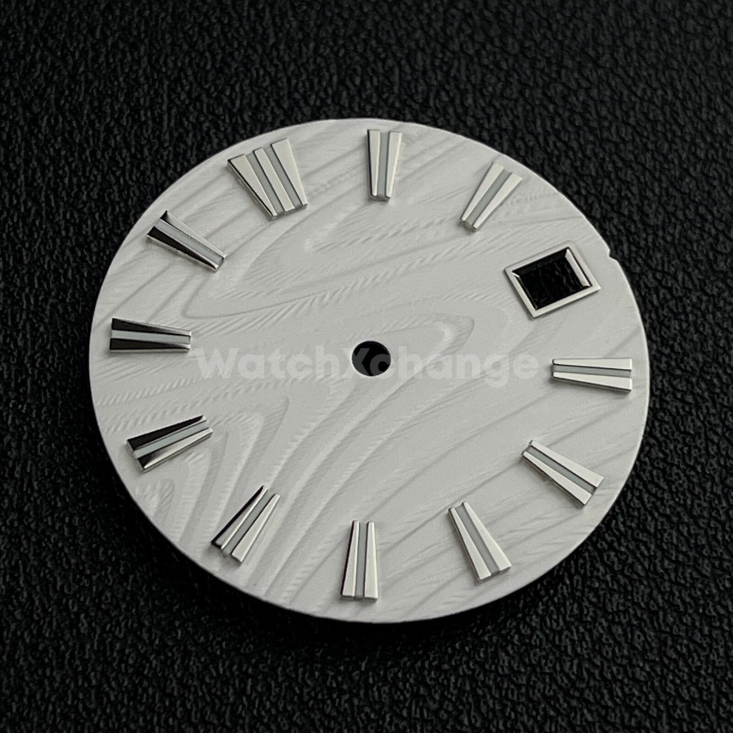 28.5mm White Wood Texture Watch Dial Face for Seiko NH35 NH36 Movement