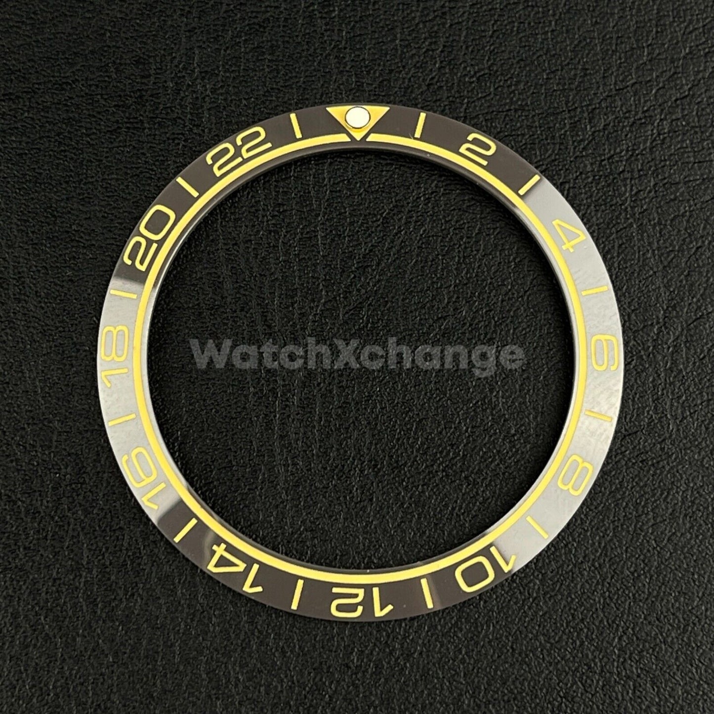 Grey Ceramic Bezel Insert 38mm GMT For Rolex Seiko SKX007 SKX009 SRPD Sloped