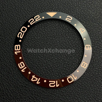 Black & Brown Root Beer Style Bezel Insert 40mm for Rolex Seiko SKX SRPD Omega