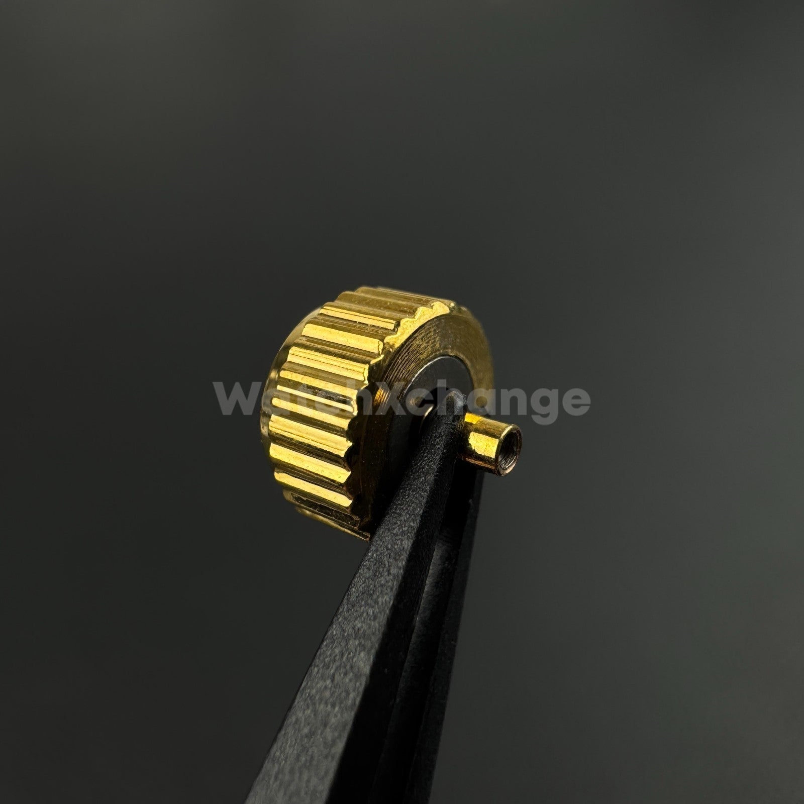 Gold Long Tube Replacement Watch Crown 2mm 2.5mm Hole Diameter 3mm - 8mm Head