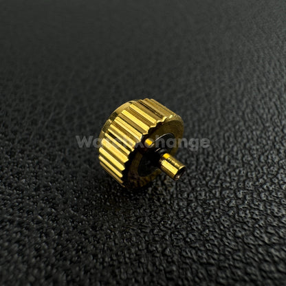 Gold Long Tube Replacement Watch Crown 2mm 2.5mm Hole Diameter 3mm - 8mm Head