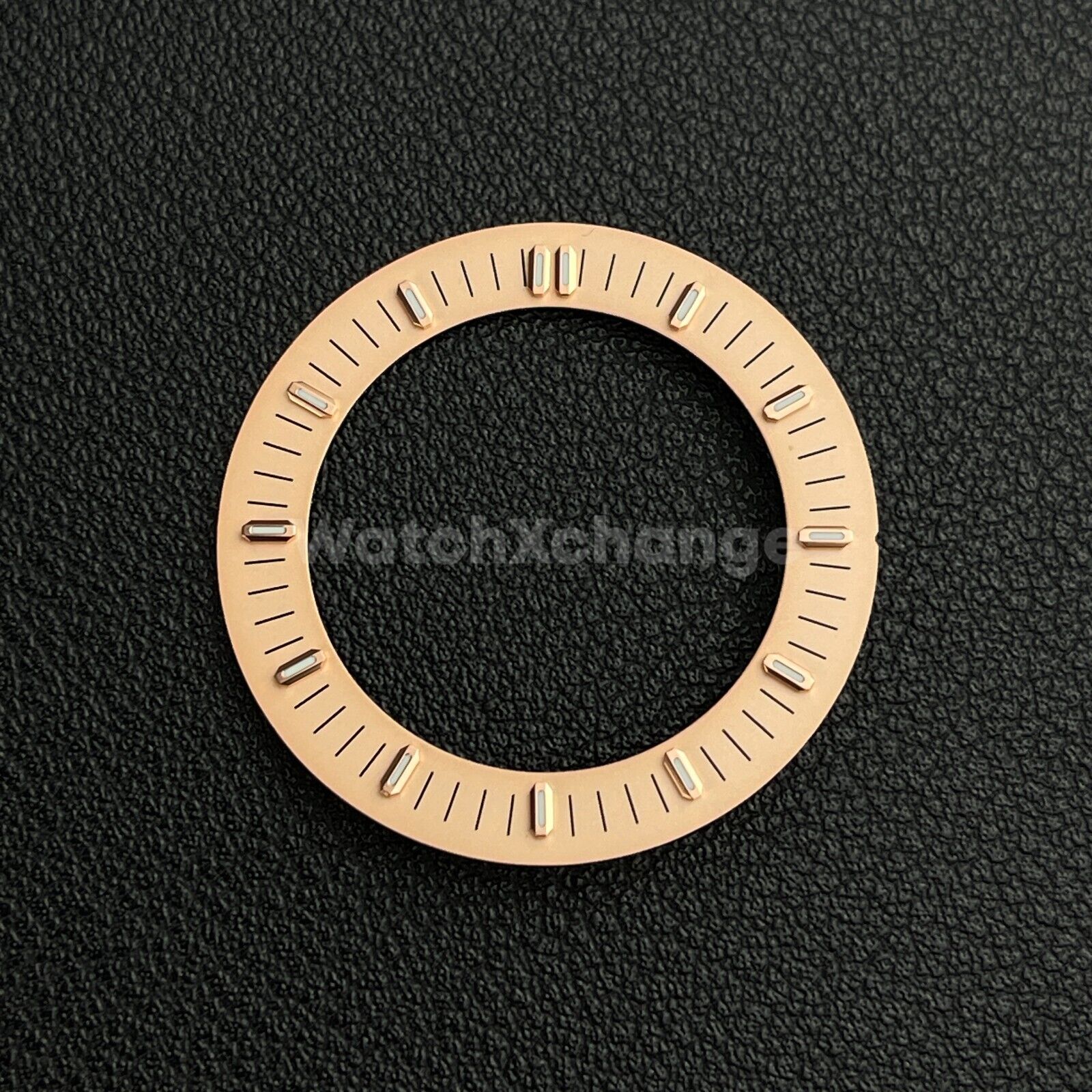 Rose Gold 31mm Skeleton Dial Face Fit For NH35 NH36 NH70 Movement Watch Part