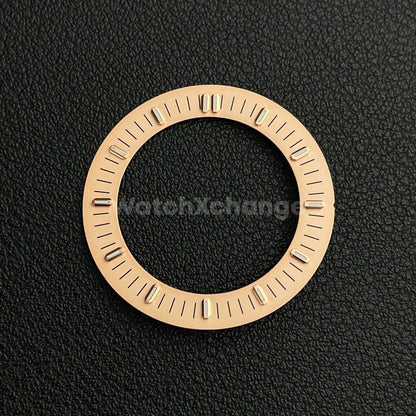 Rose Gold 31mm Skeleton Dial Face Fit For NH35 NH36 NH70 Movement Watch Part