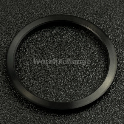 Black Fluted Polished Stainless Steel Watch Bezel Insert Ring 36mm 39mm