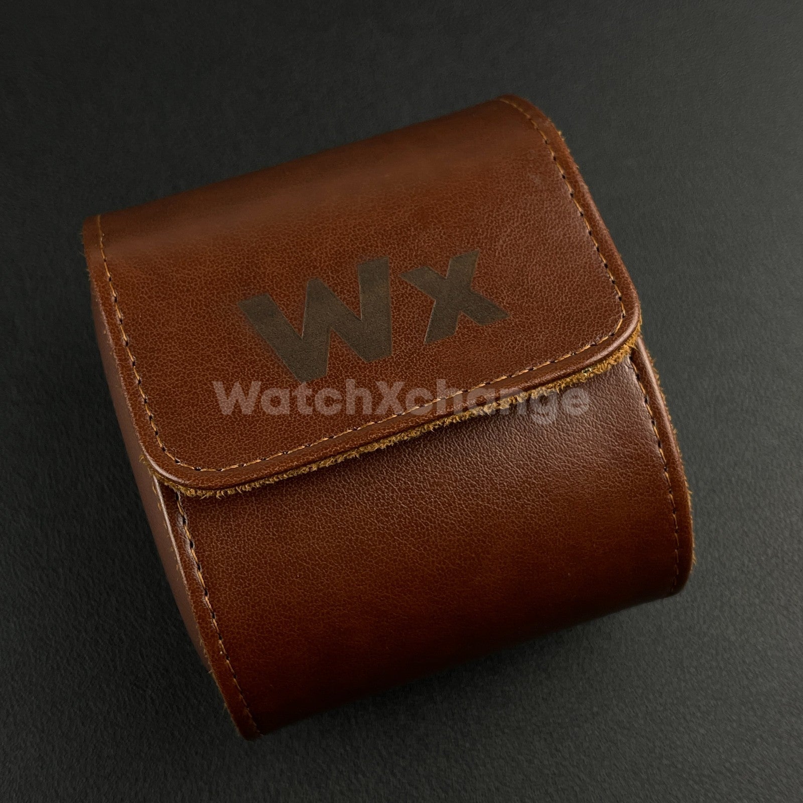 Brown Luxury Watch Storage Case Portable Travel Leather Watch Handmade Case