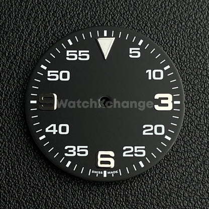 28.5mm Black & Silver Watch Dial for SEIKO NH35 NH36 Movement