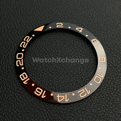 Black & Brown Root Beer Style Bezel Insert 40mm for Rolex Seiko SKX SRPD Omega