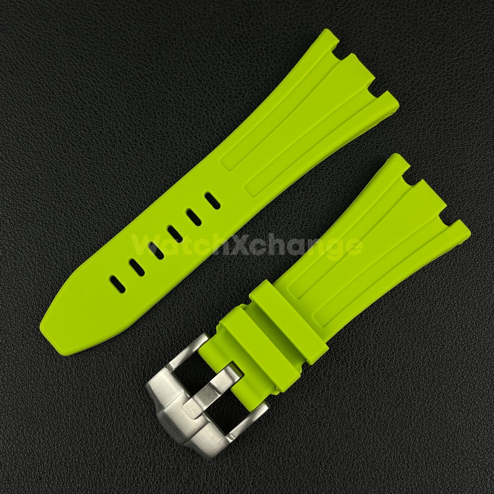 Green Audemars Piguet AP 28mm x 20mm Royal Oak Rubber Watch Strap 15710 15703