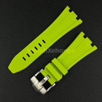 Green Audemars Piguet AP 28mm x 20mm Royal Oak Rubber Watch Strap 15710 15703