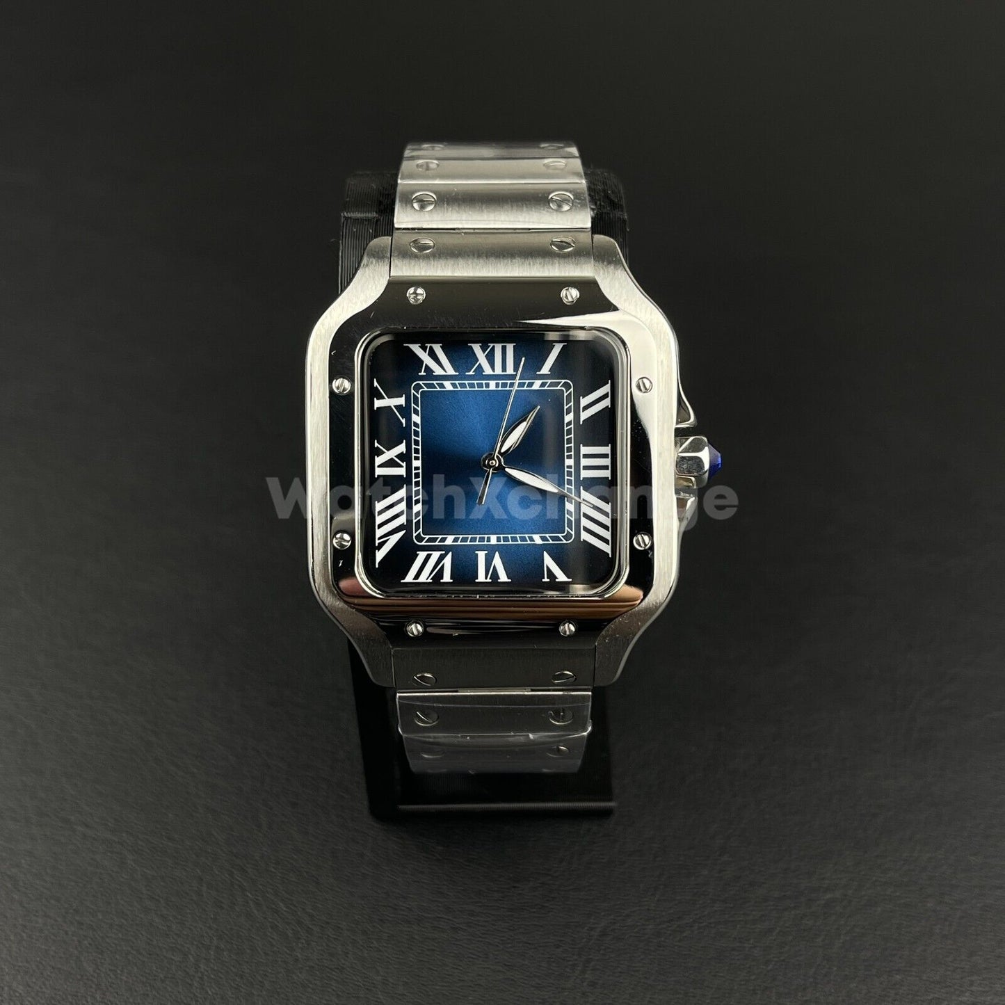 42mm Square Blue Dial Stainless Steel NH35A Automatic Men Sapphire Luxury Watch