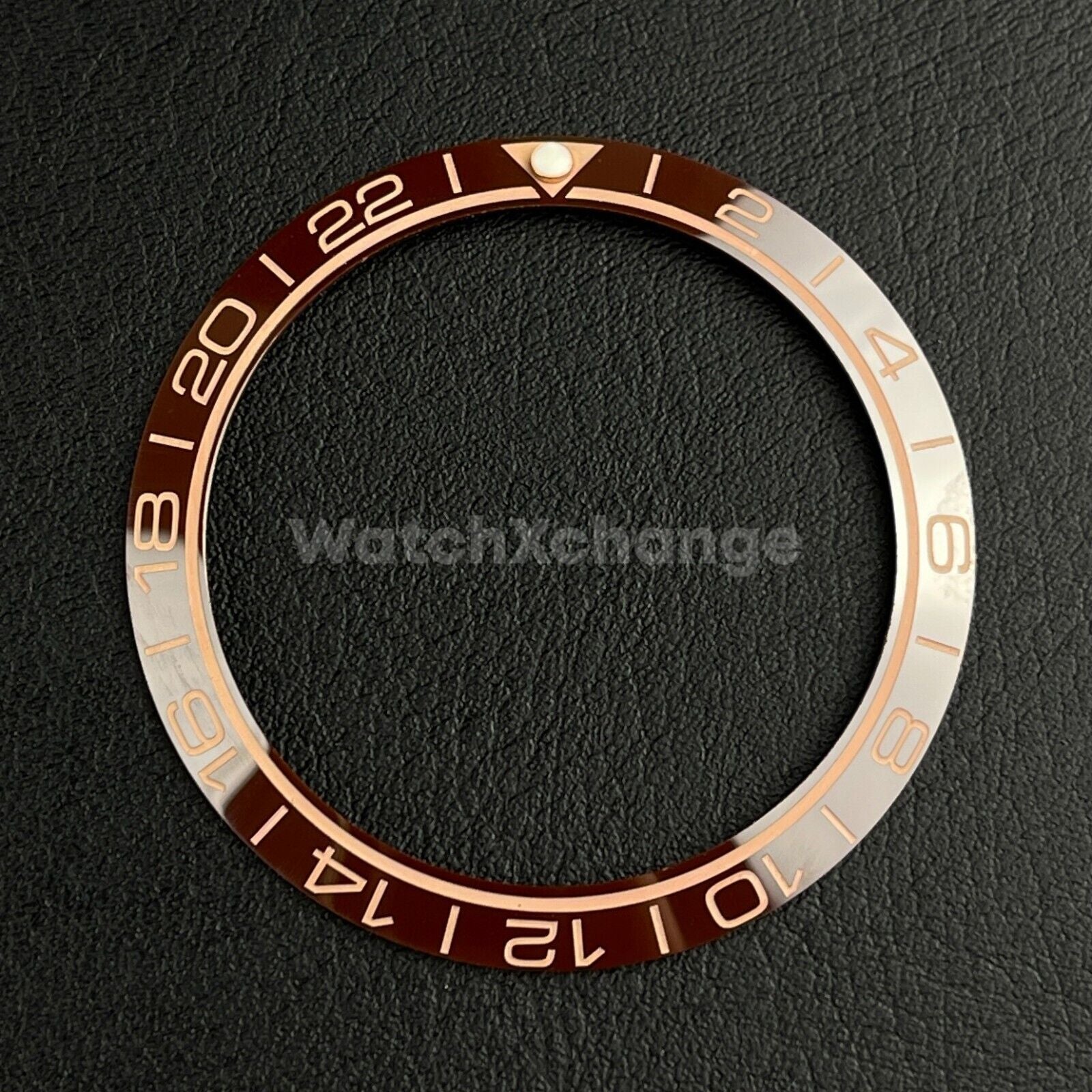 Maroon Ceramic Bezel Insert 38mm GMT For Rolex Seiko SKX007 SKX009 SRPD Sloped