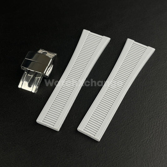 Grey Silicone Watch Band Fit for Patek Philippe Nautilus 5711/5712/5980 Strap