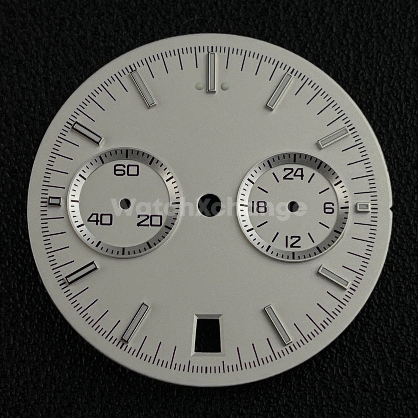 White 32.5mm Modified Watch Dial Accessory for VK64 Quartz Movement