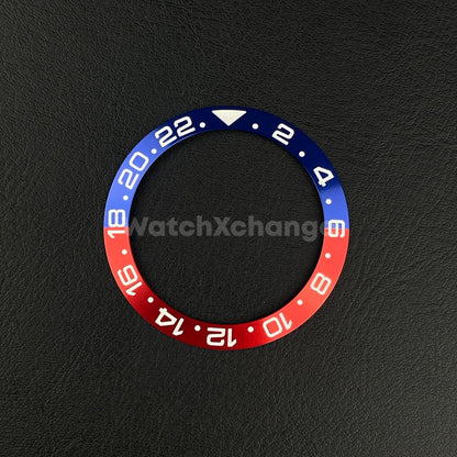 39.8mm Bezel insert For Divers Watch Rolex GMT Seiko SKX SRPD Blue Red Pepsi