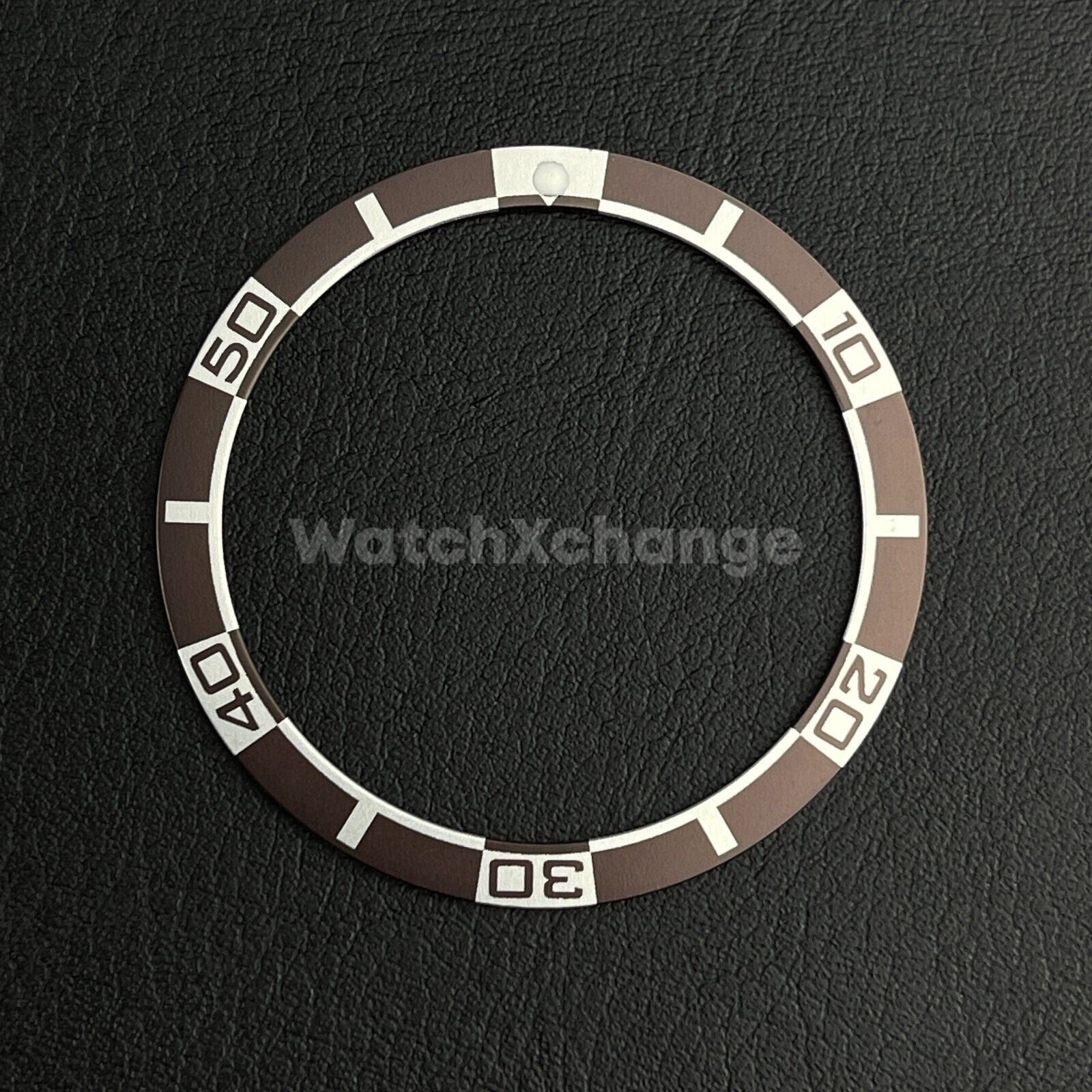 Brown 38mm Flat Aluminium Bezel Insert For Diver Watch Seiko Mod SKX SRPD
