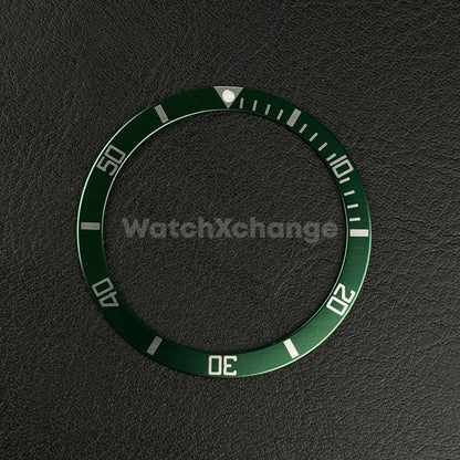 Green 39mm Flat Aluminium Bezel Insert For Divers Watch Seiko Mod Turtle