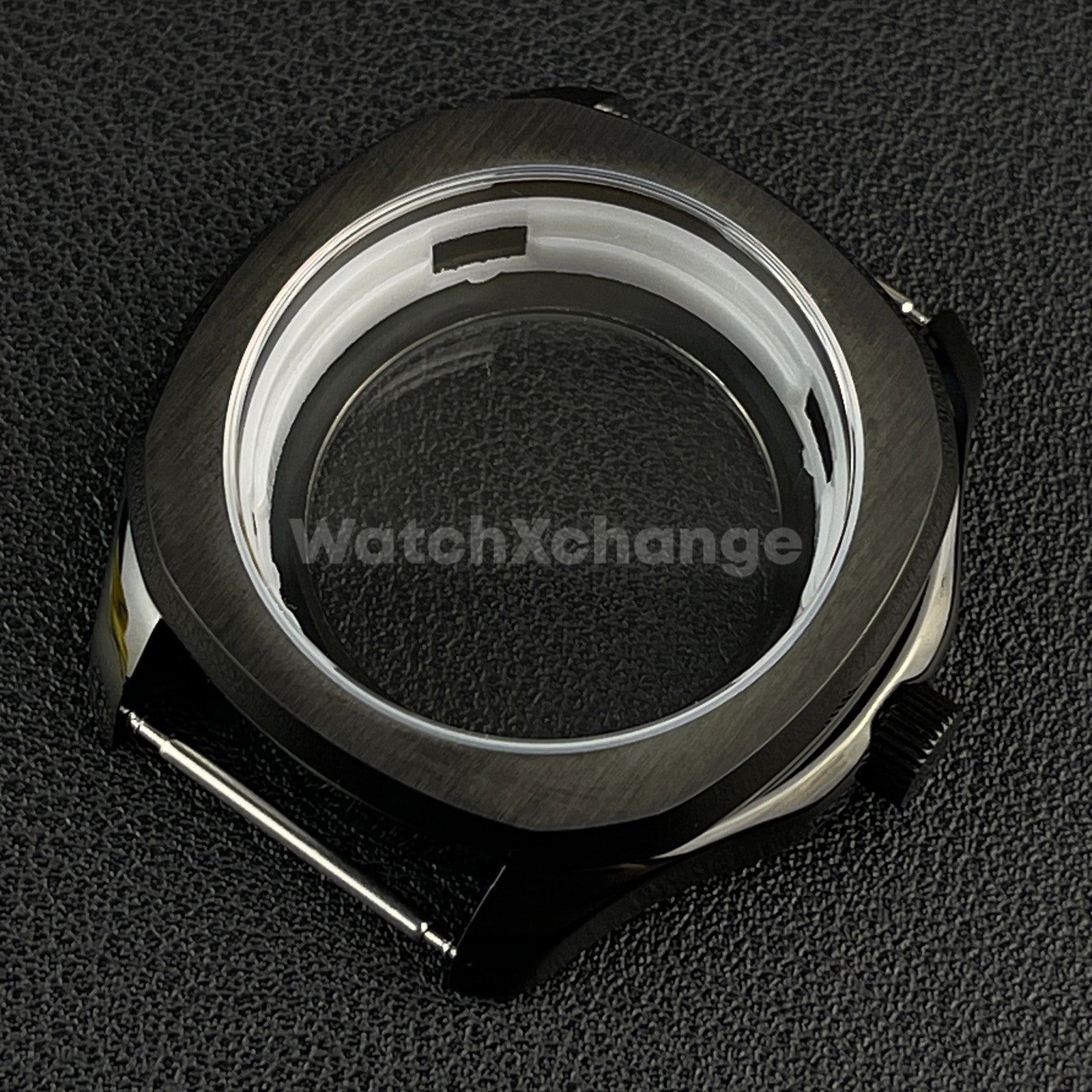 40mm Black Stainless Steel Watch Case For Japanese NH35 NH36 NH38