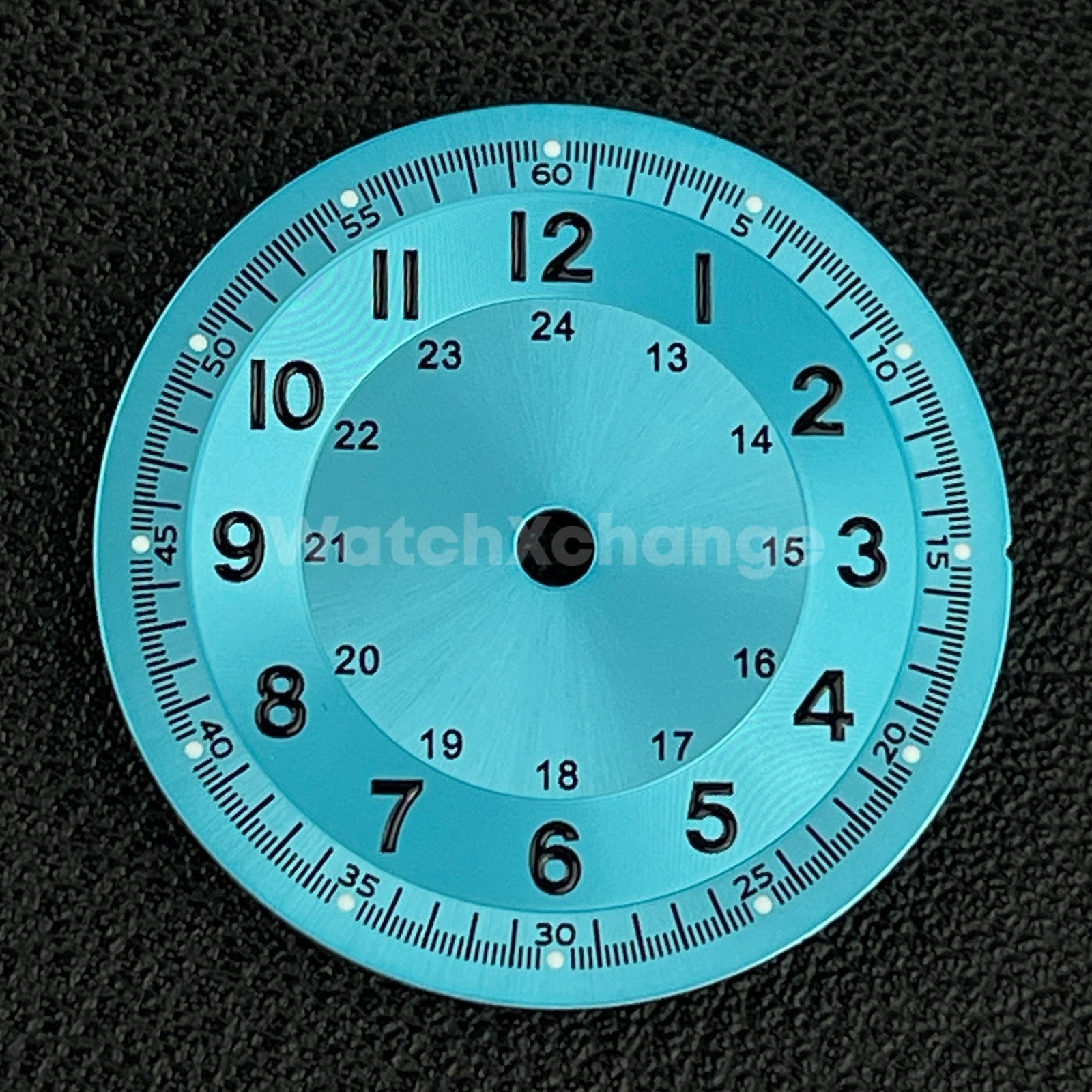 29mm Light Blue Watch Dial Replacement for NH35 Watch Movement Parts