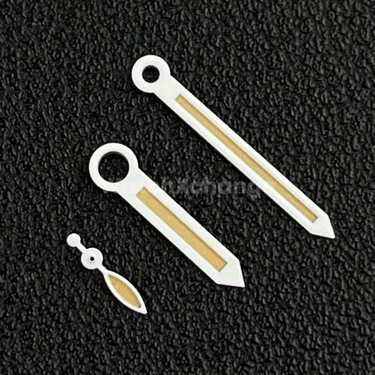 White Orange Arrow Watch Hands For ETA 6497/6498 Seagull ST3600/ST3620 Movement