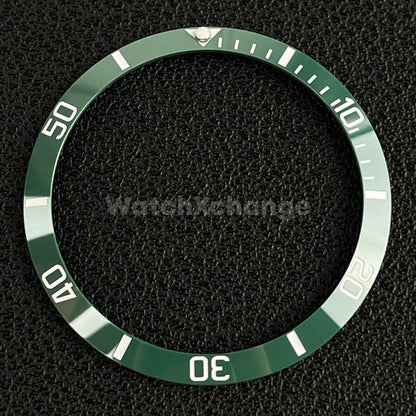 34mm Green & White Ceramic SUB Bezel Insert For Seiko Rolex Tudor Divers Watch