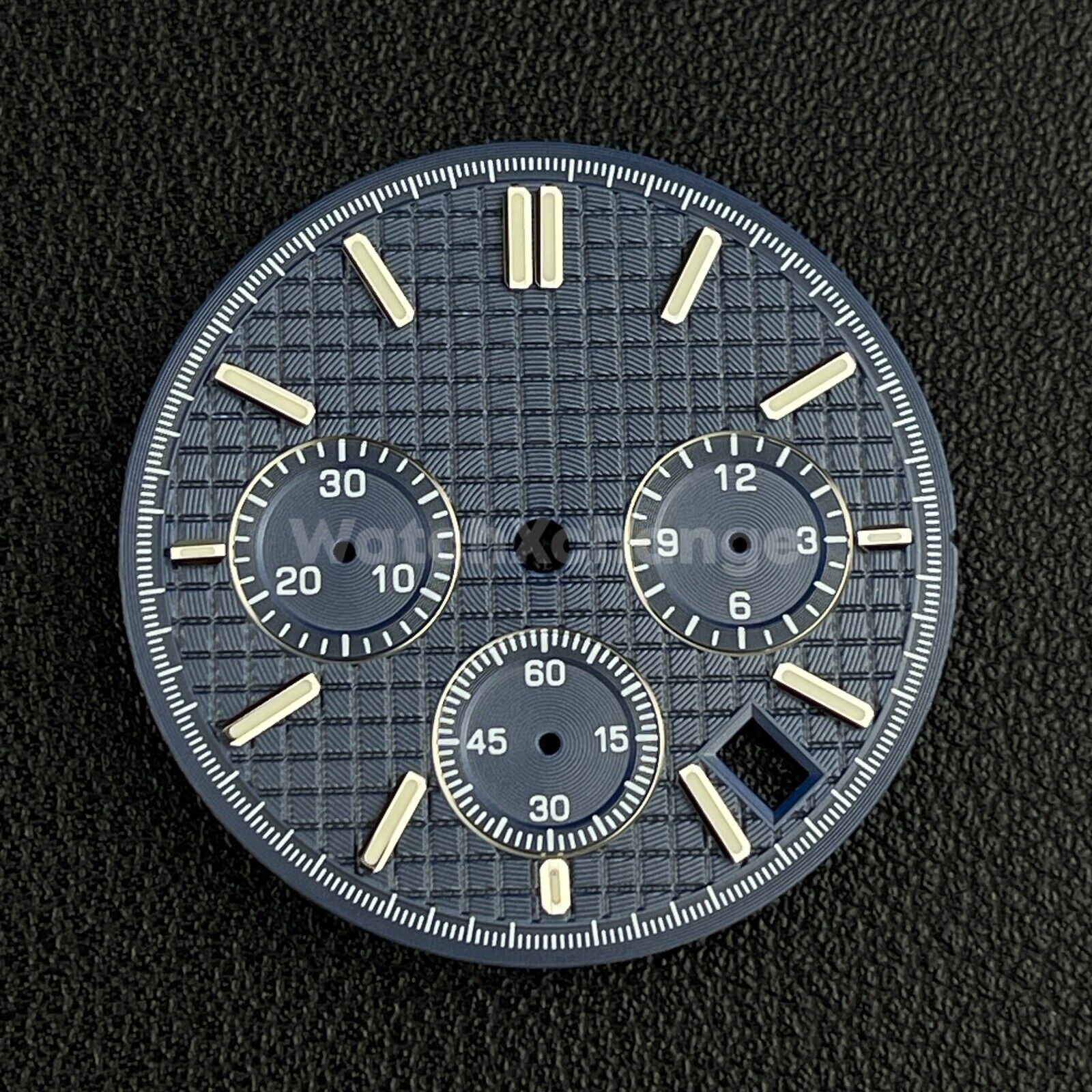Blue 31.8mm Modified Watch Dial Accessory for VK63 Quartz Movement