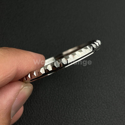 Silver LX Style Edge Watch Bezels for Seiko SKX007 SRPD Mod With Gasket