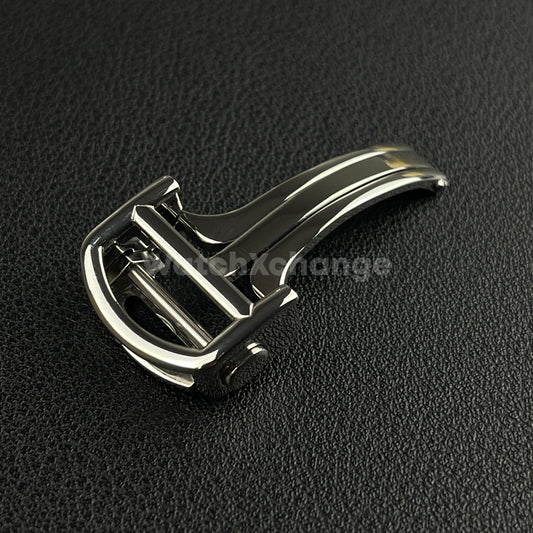 Silver Deployment Watch Clasp For Cartier Watch Strap Stainless Steel 14mm- 18mm