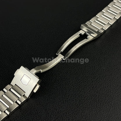 24mm Stainless Steel fit TAG Heuer Carrera Silver Watch Strap Band Bracelet