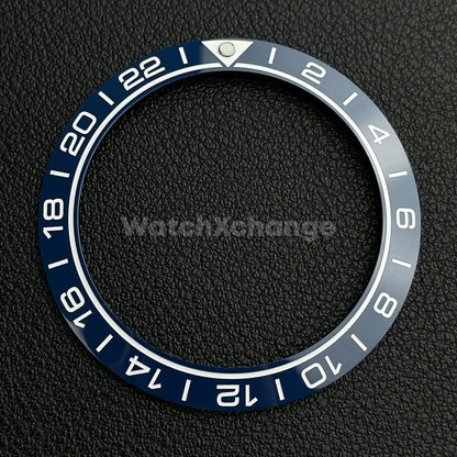 Blue & White Ceramic Bezel Insert 41.5mm for Rolex Seiko SKX SRPD Omega