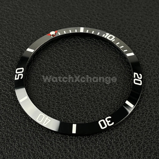 34mm Black & White Ceramic SUB Bezel Insert For Seiko Rolex Tudor Divers Watch