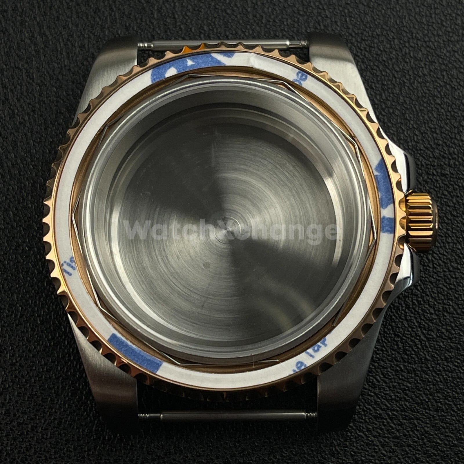 40mm Silver Rose Gold Stainless Steel Divers Watch Case GMT Submariner NH35 NH36