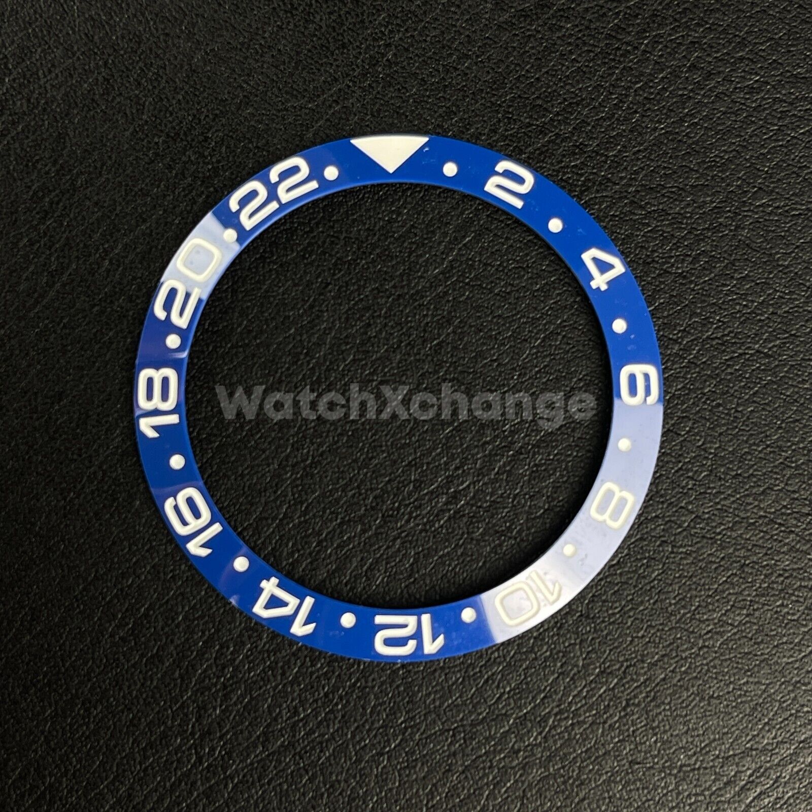38mm Ceramic bezel insert Blue GMT Curved For Rolex Seiko SKX SRPD